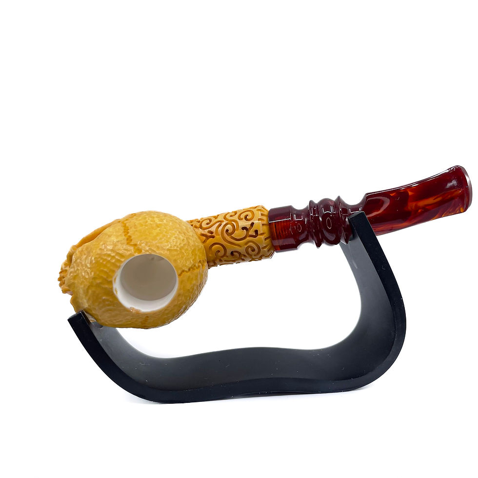 Thumbnail: S.Yanik Meerschaum Pipe Skull Smoking Pipe