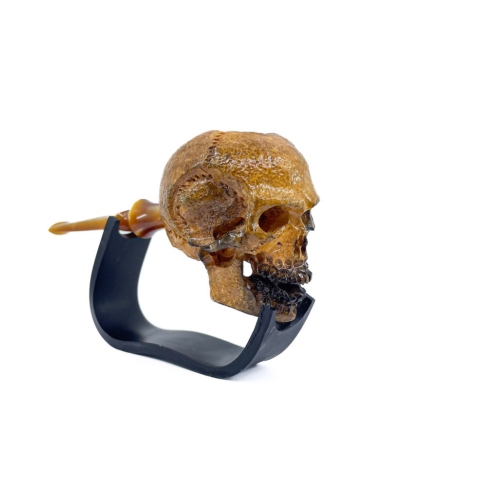 Thumbnail: Calcine Skull Smoking Pipe