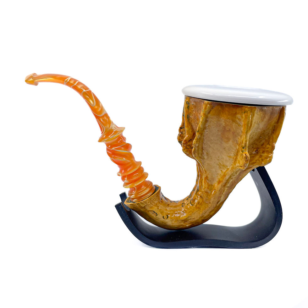 Thumbnail: Calabash Smoking Pipe, Real Gourd Body
