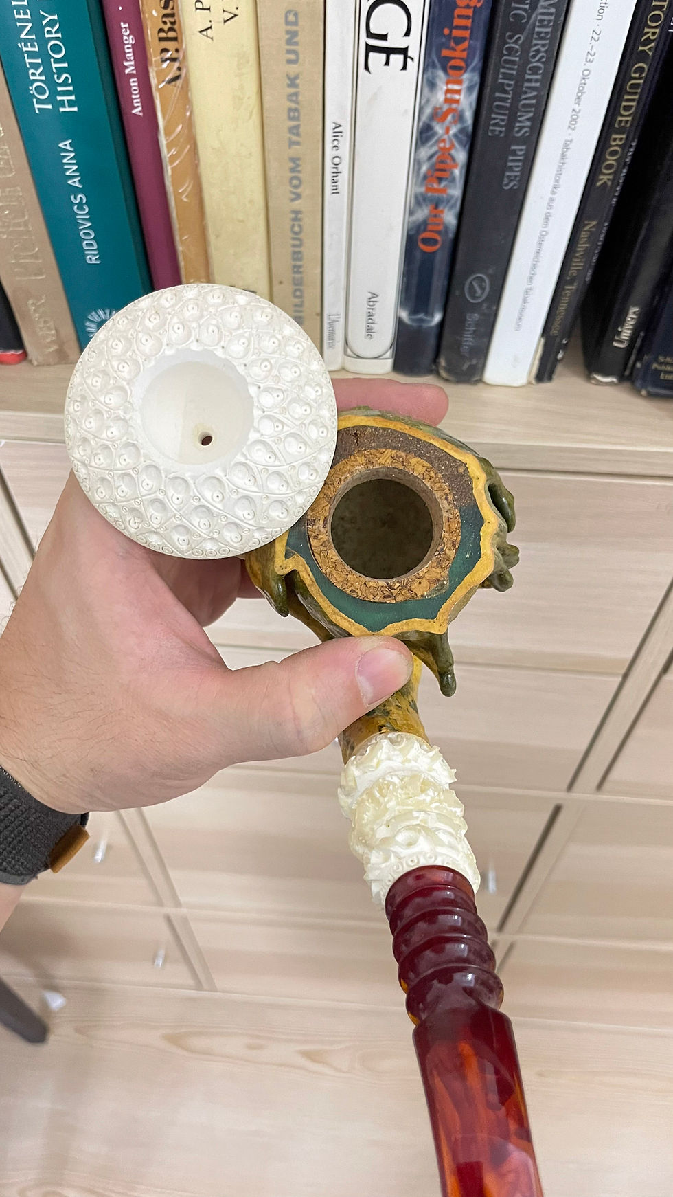 Thumbnail: Calabash Smoking Pipe, Real Gourd Tobacco Pipe