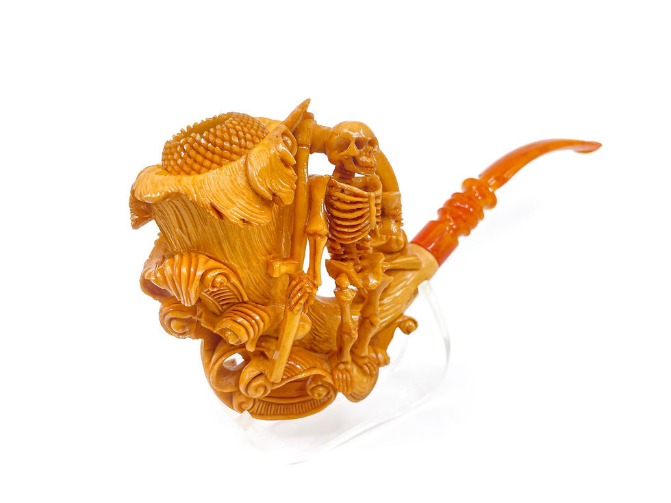 縮圖：S.Yanik Meerschaum Pipe Grim Reaper Smoking Pipe