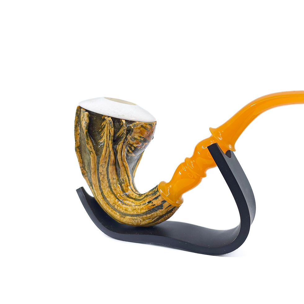 Thumbnail: S.Yanik Meerschaum Pipe Calabash Smoking Pipe