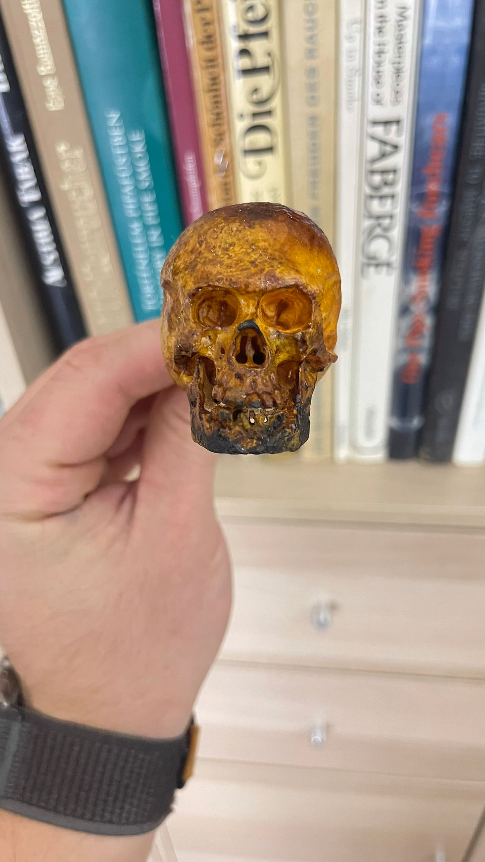 Thumbnail: Churchwarden Skull Smoking Pipe