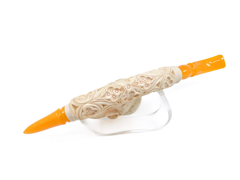 Thumbnail: Churchwarden Skull Smoking Pipe