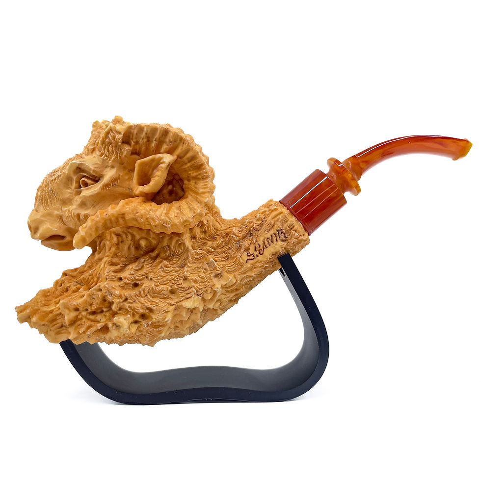 Thumbnail: S.Yanik Meerschaum Pipe Ram Smoking Pipe