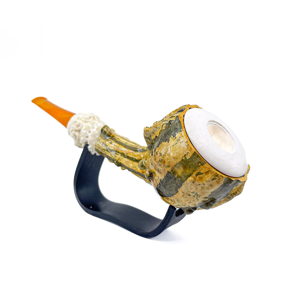 縮圖：Calabash Smoking Pipe, Real Gourd Body