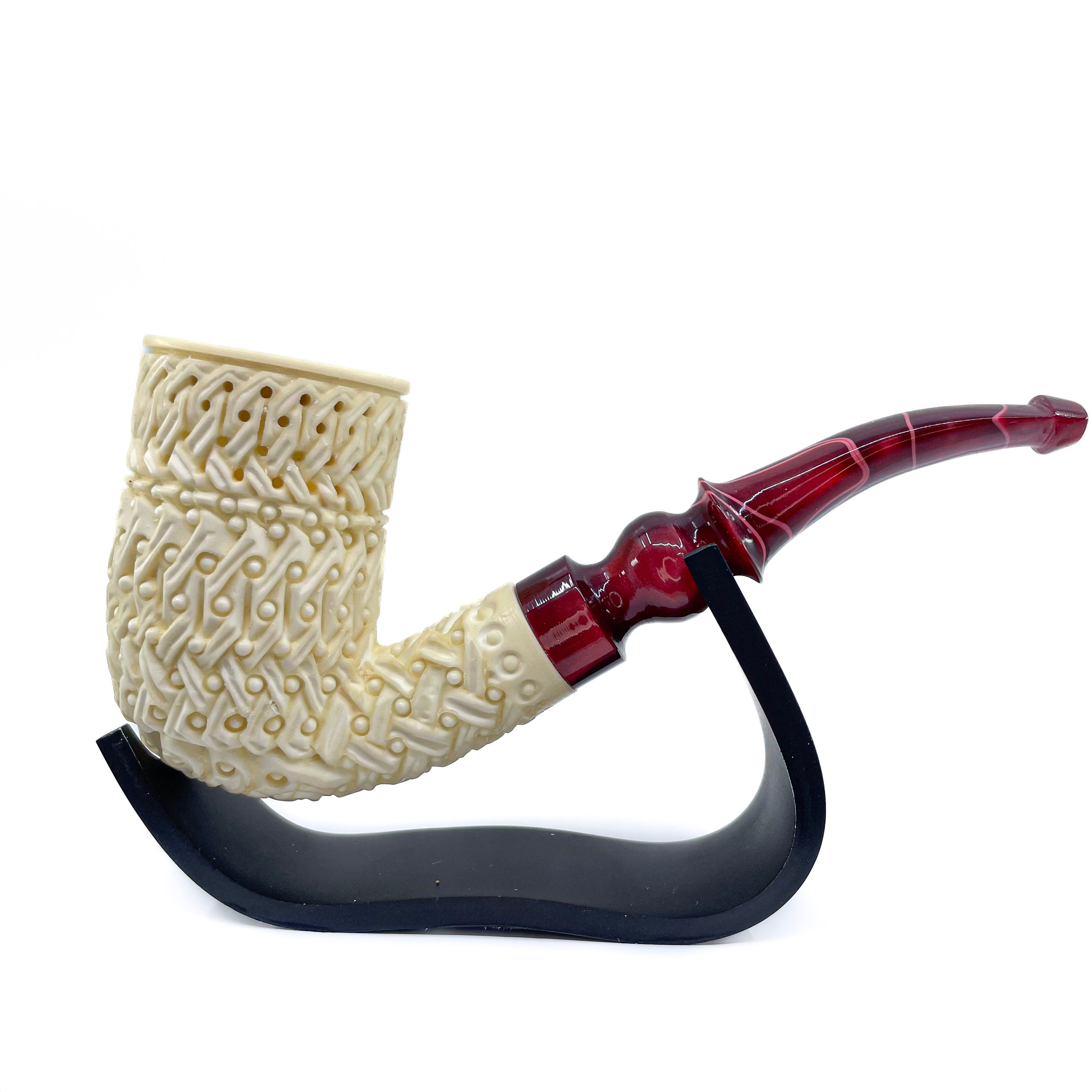 S.Yanik Meerschaum Pipe Half Bent Smoking Pipe