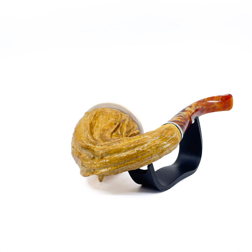 縮圖：Calabash Smoking Pipe, Real Gourd Body
