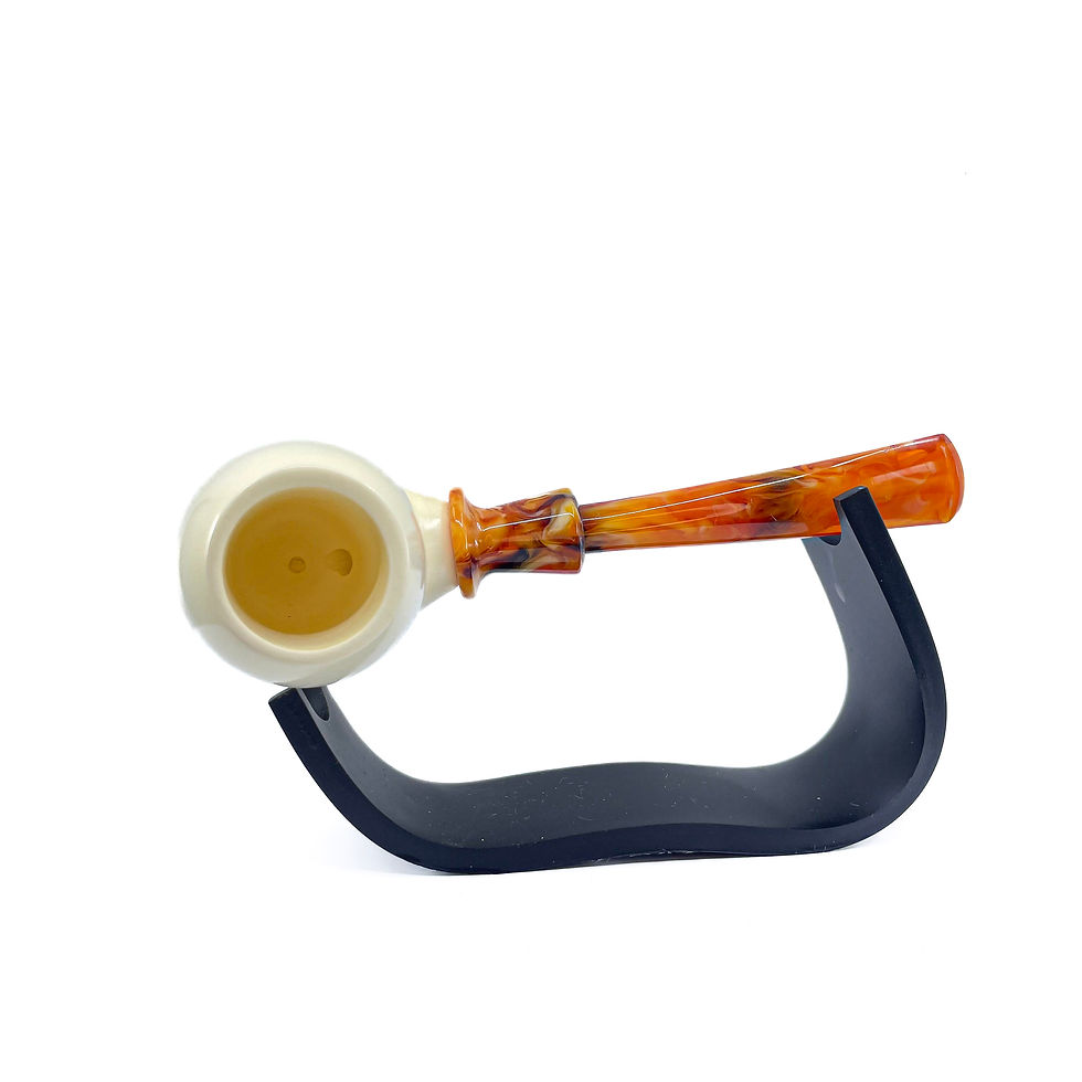 縮圖：S.Yanik Meerschaum Pipe Freehand  Smoking Pipe, Hand Carved Tobacco Pipe