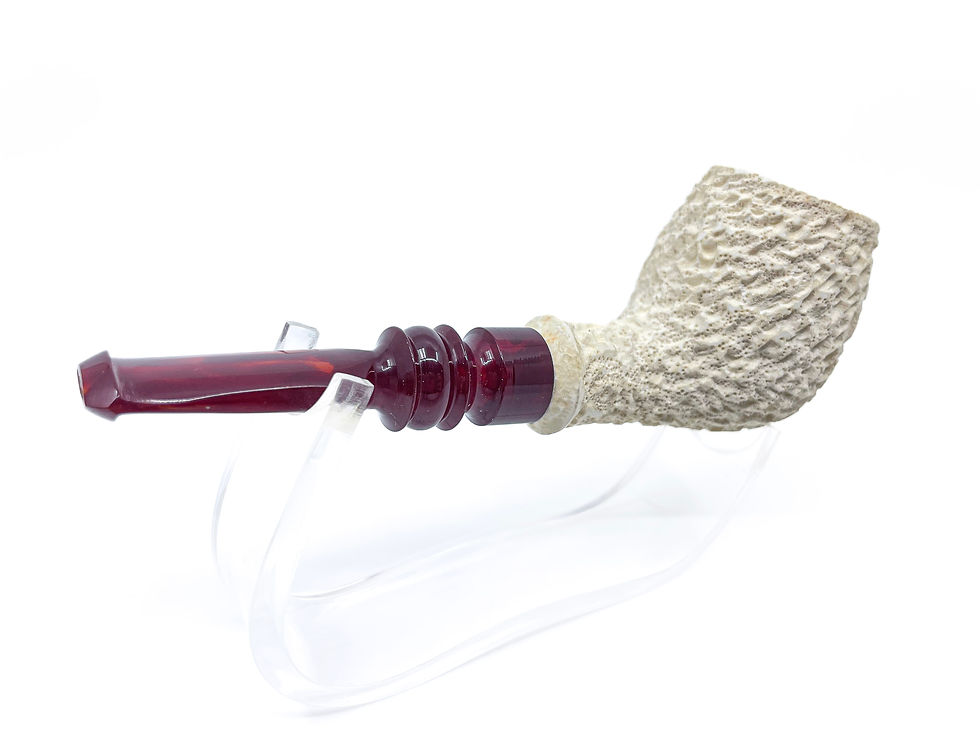 縮圖：S.Yanik Meerschaum Pipe Hand Carved Freehand Smoking Pipe with Case K