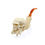縮圖：S.Yanik Meerschaum Pipe Hand Carved XL Skull Pipe with Case