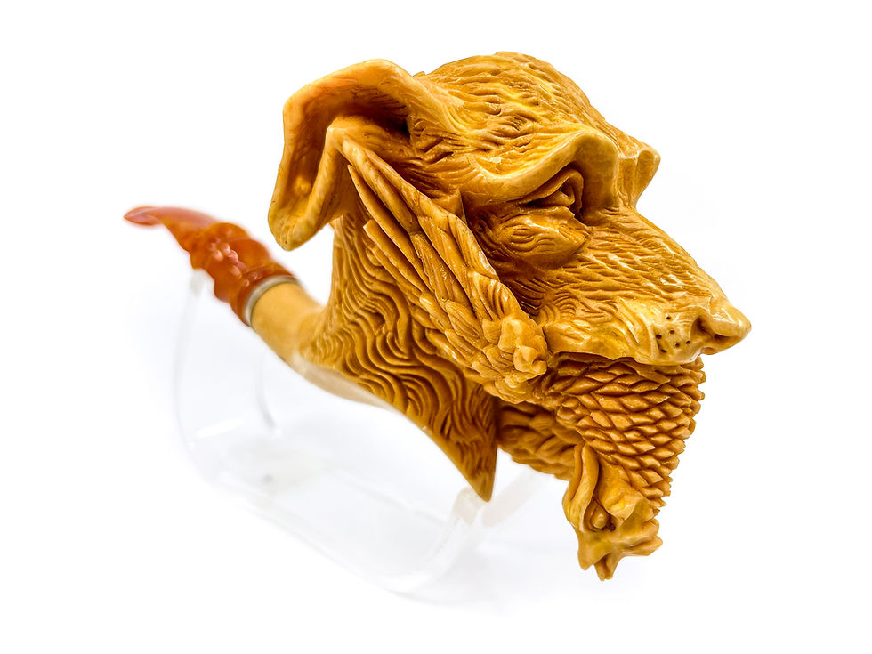 Thumbnail: Greyhound Dog Smoking Pipe