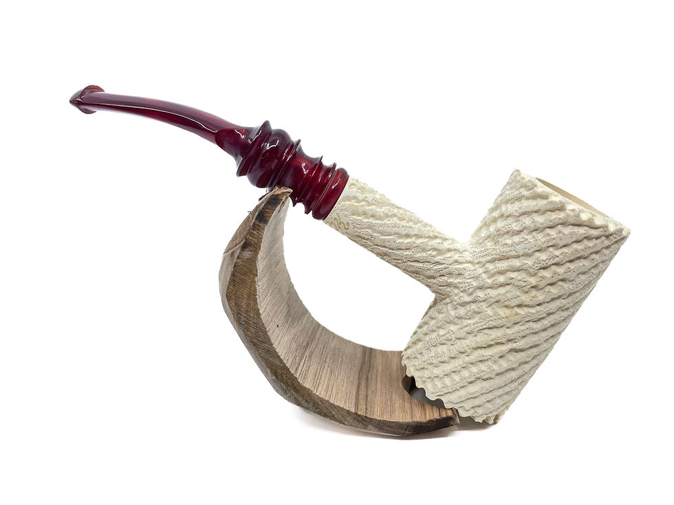 縮圖：S.Yanik Meerschaum Pipe Hand Carved Poker Smoking Pipe