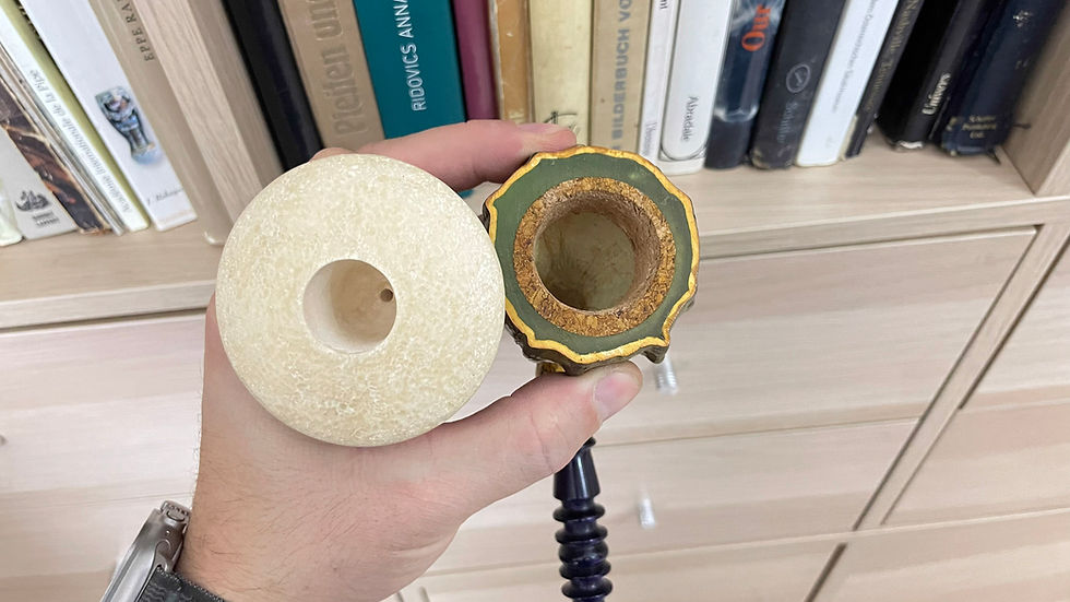 Thumbnail: Calabash Smoking Pipe, Real Gourd Tobacco Pipe