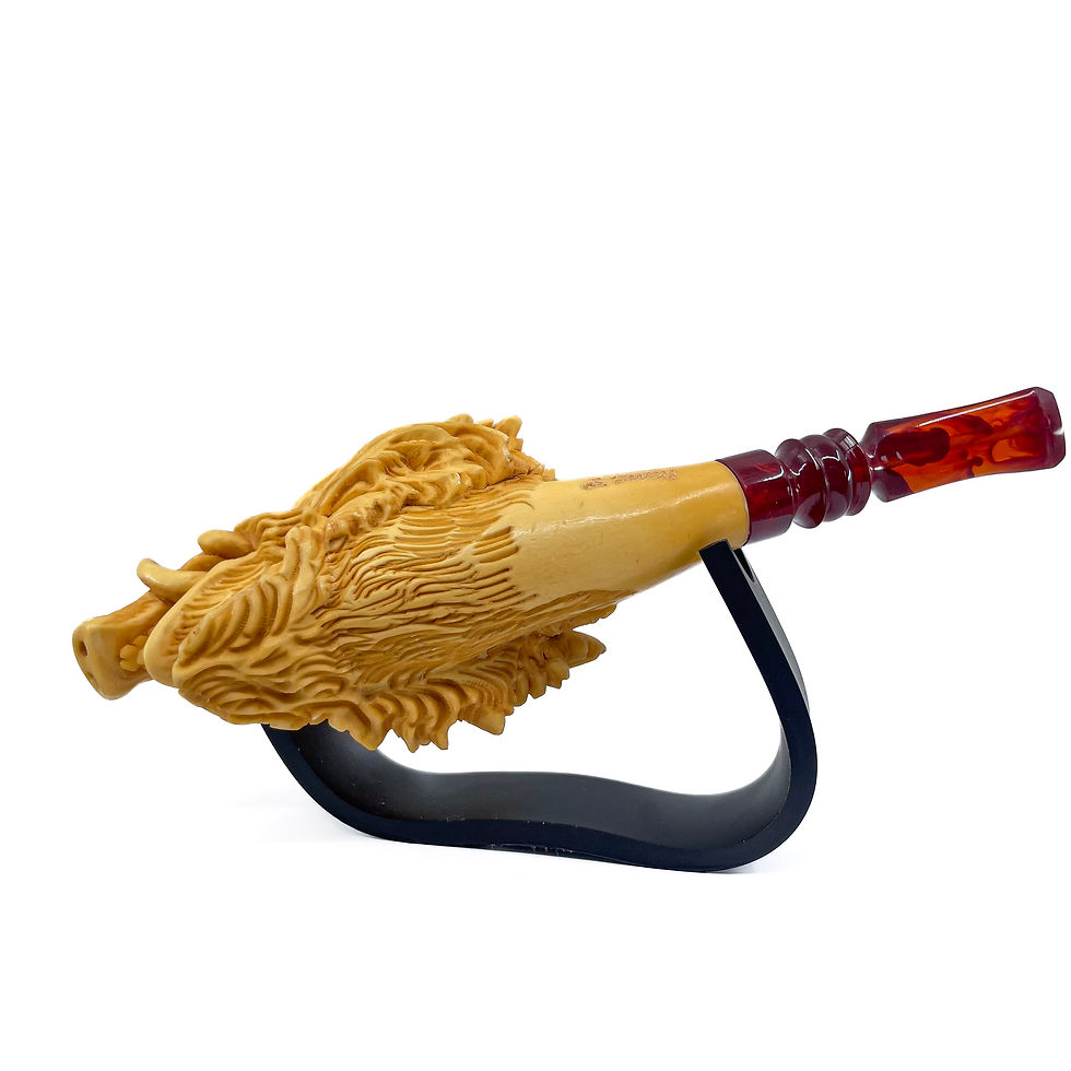 縮圖：S.Yanik Meerschaum Pipe Wild Boar Smoking Pipe