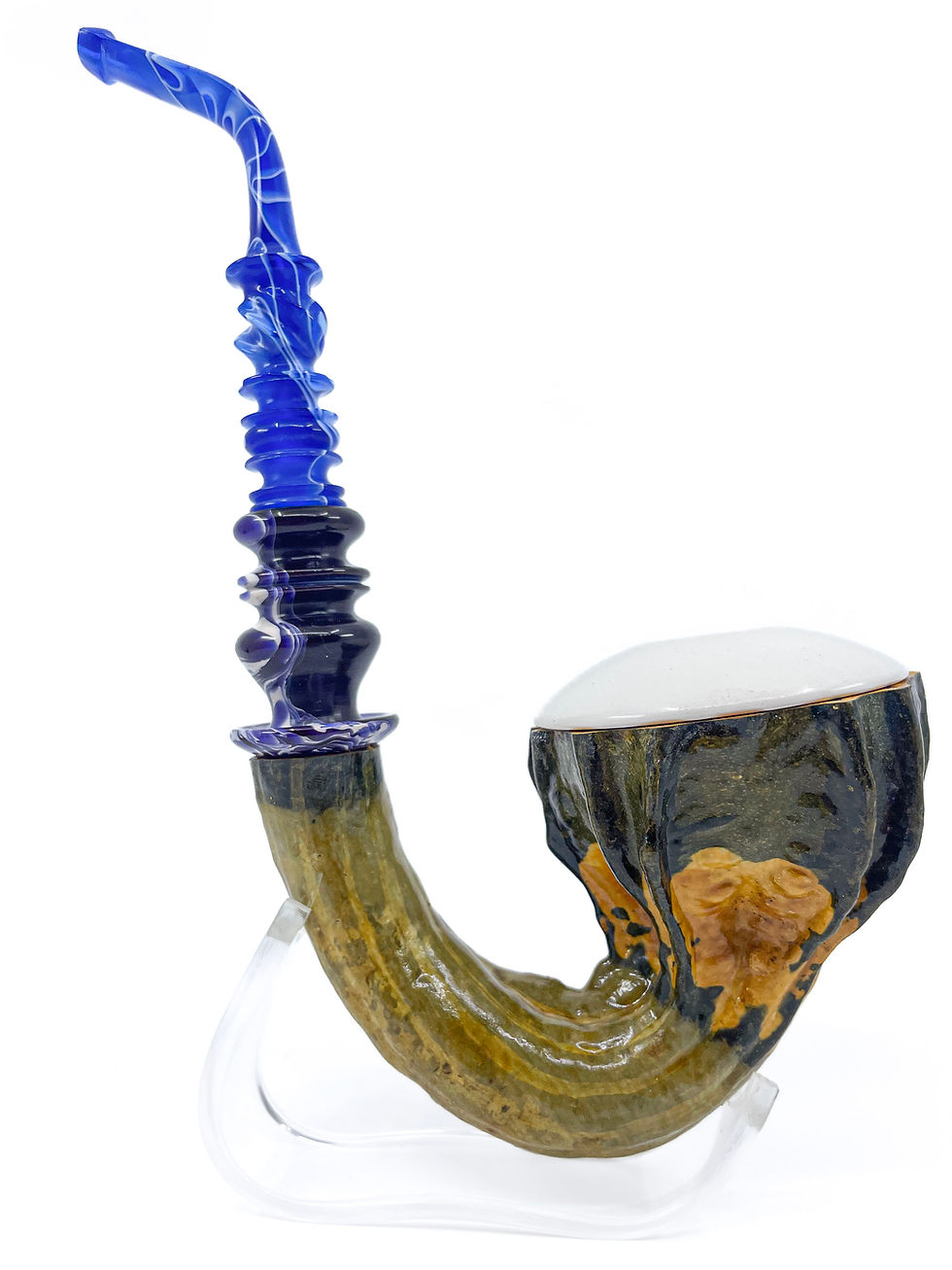 Thumbnail: Handmade Large Real Gourd Calabash Smoking Pipe
