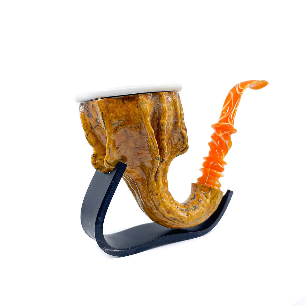 Thumbnail: Calabash Smoking Pipe, Real Gourd Body