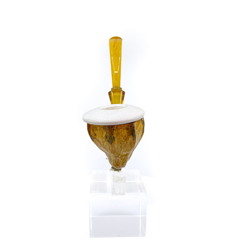 Thumbnail: S.Yanik Meerschaum Pipe Handmade Real Gourd Calabash Smoking Pipe Ornament Stem 