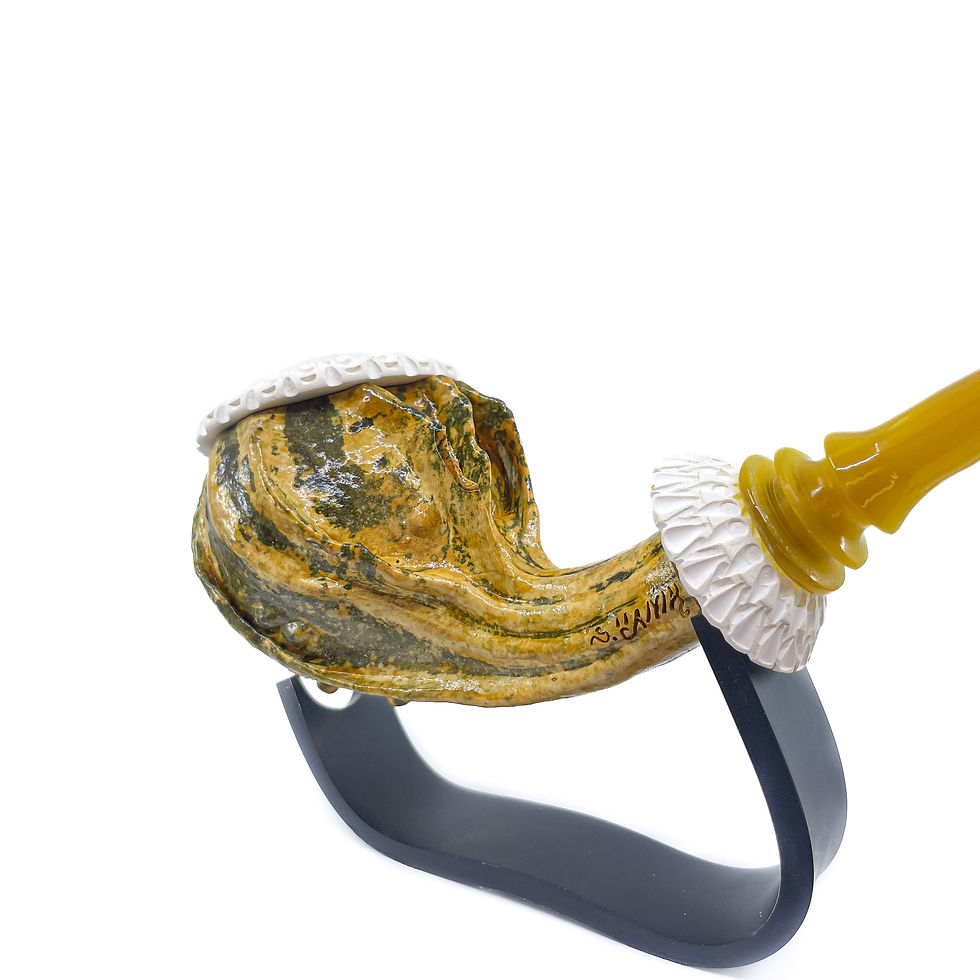 縮圖：Calabash Smoking Pipe, Real Gourd Body