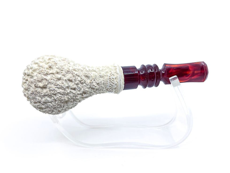 縮圖：S.Yanik Meerschaum Pipe Hand Carved Freehand Smoking Pipe with Case K