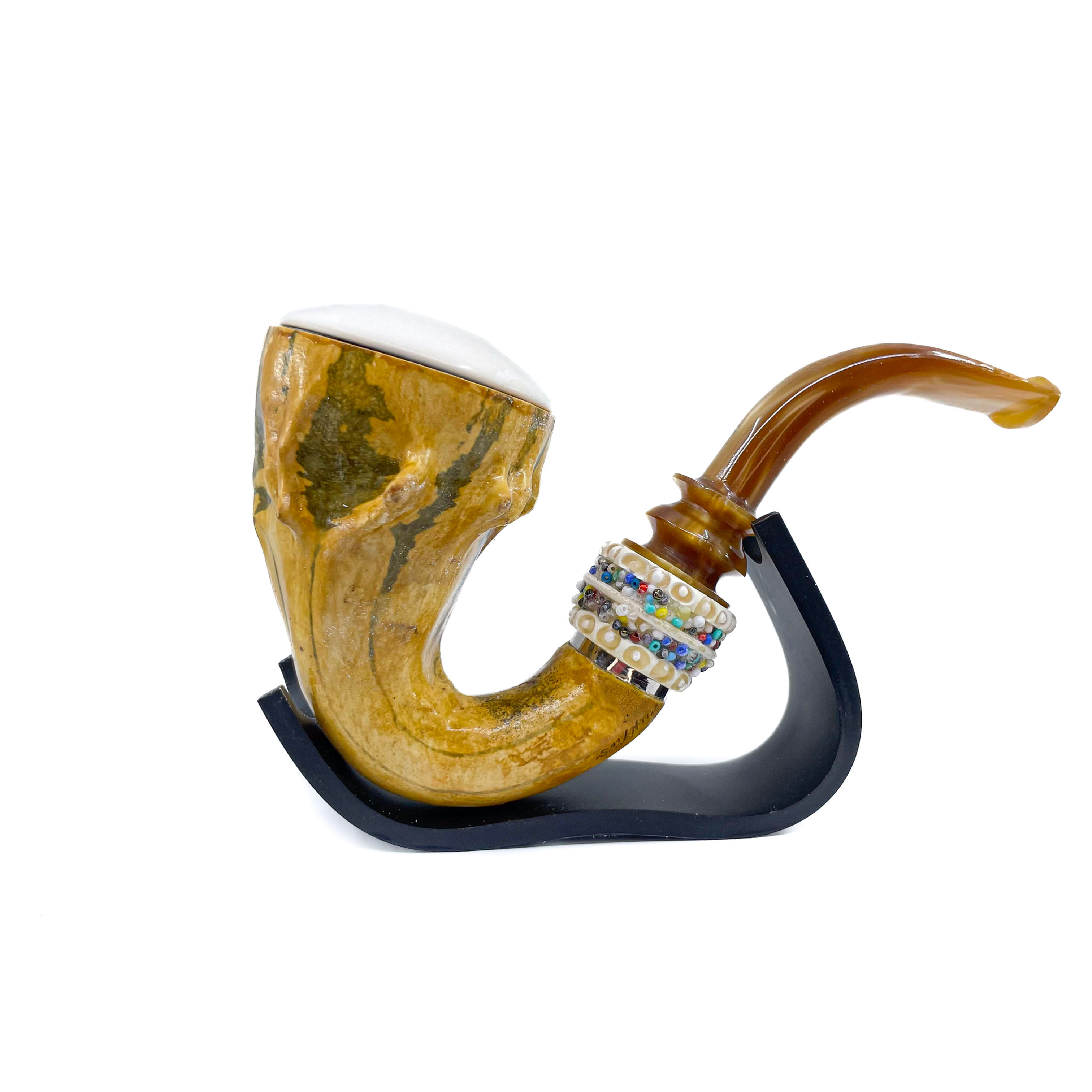 Calabash Smoking Pipe, Real Gourd Body,9mm Filtered
