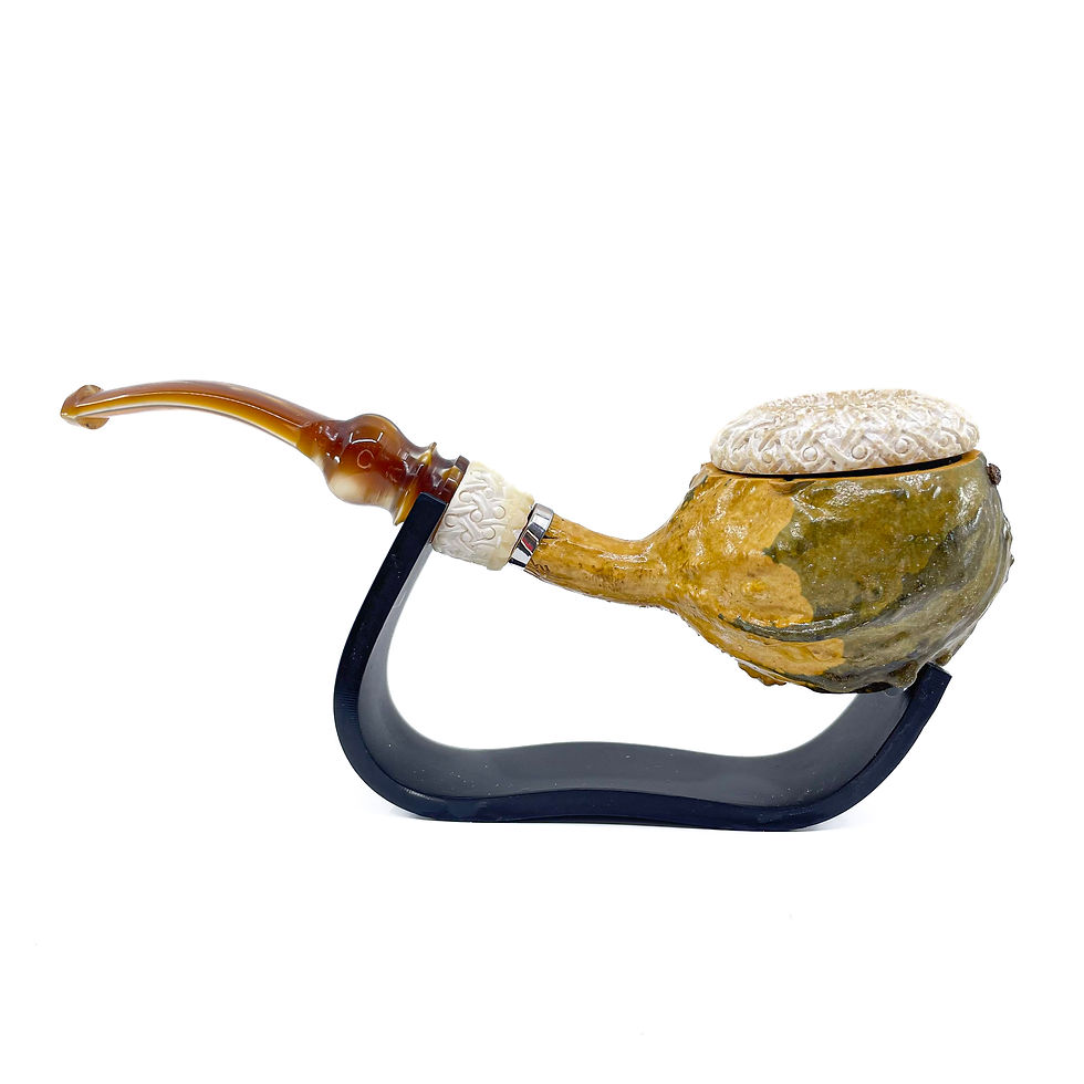Thumbnail: Calabash Smoking Pipe, Real Gourd Body