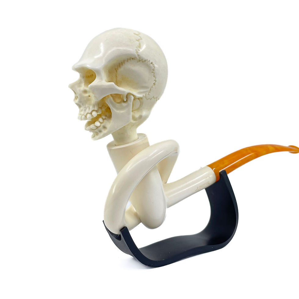 縮圖：Knotted Skull Smoking Pipe