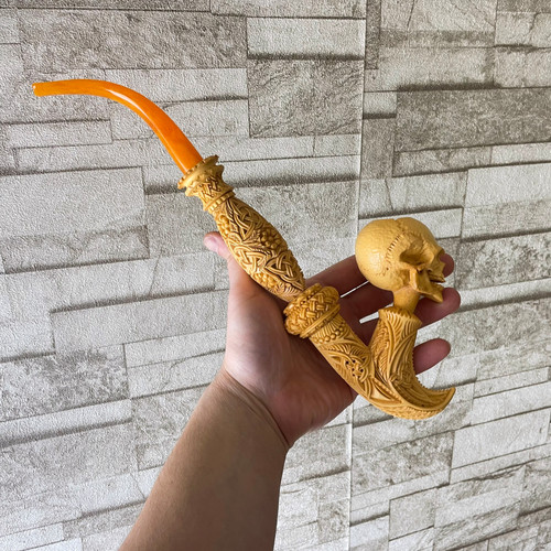 Churchwarden Skull | Yanik Meerschaum