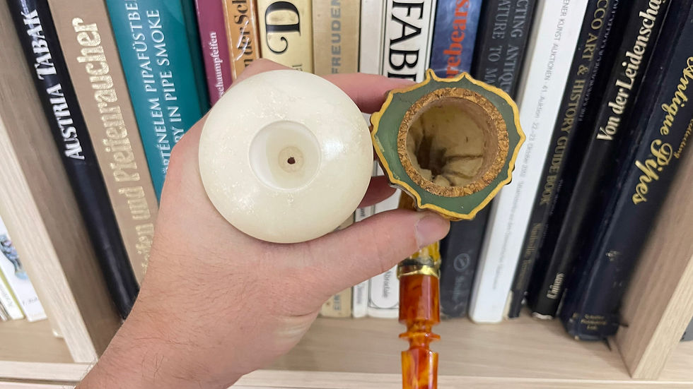 Thumbnail: Calabash Smoking Pipe, Real Gourd Tobacco Pipe
