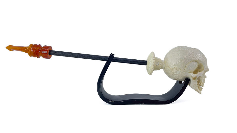 Thumbnail: Churchwarden Skull Smoking Pipe