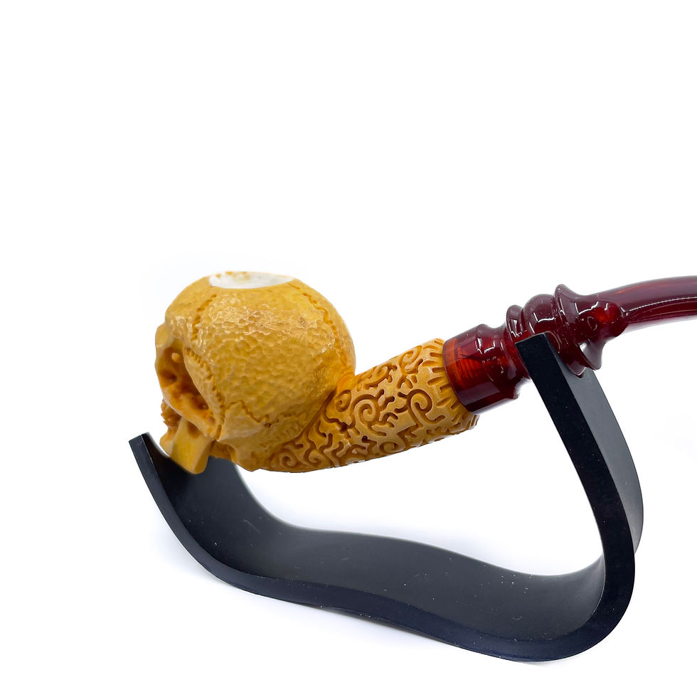 Thumbnail: S.Yanik Meerschaum Pipe Skull Smoking Pipe