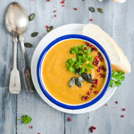 Fragrant Red Lentil & Spinach Coconut Curry Soup