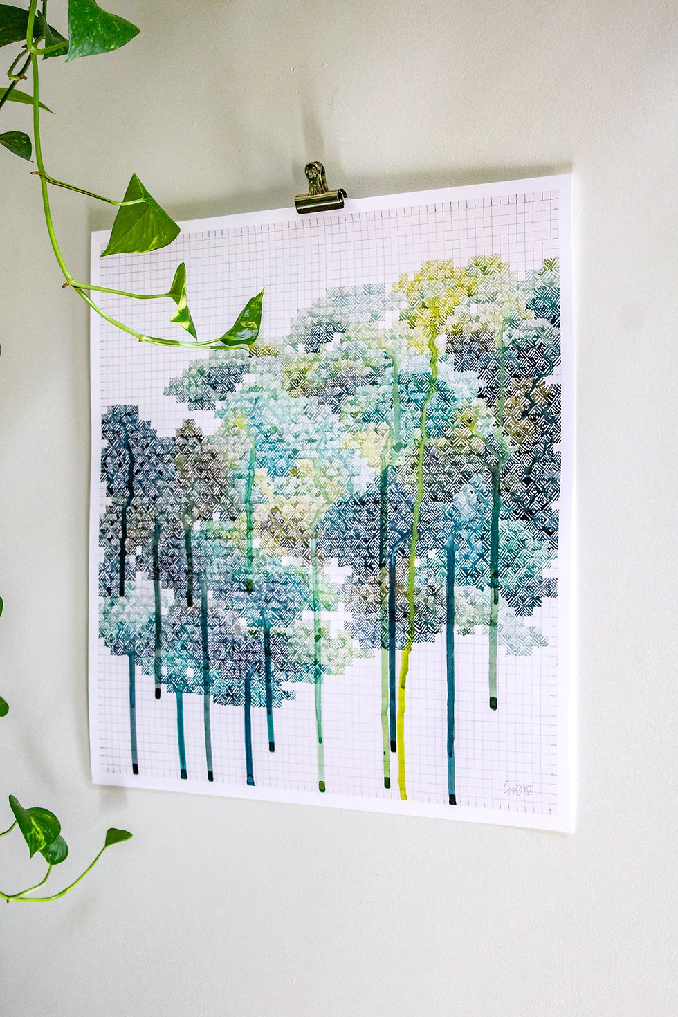 Thumbnail: "Take a deep breath in and hold" Paper Print