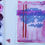 Thumbnail: Red, pink and blue abstract watercolor pattern painting details closeup