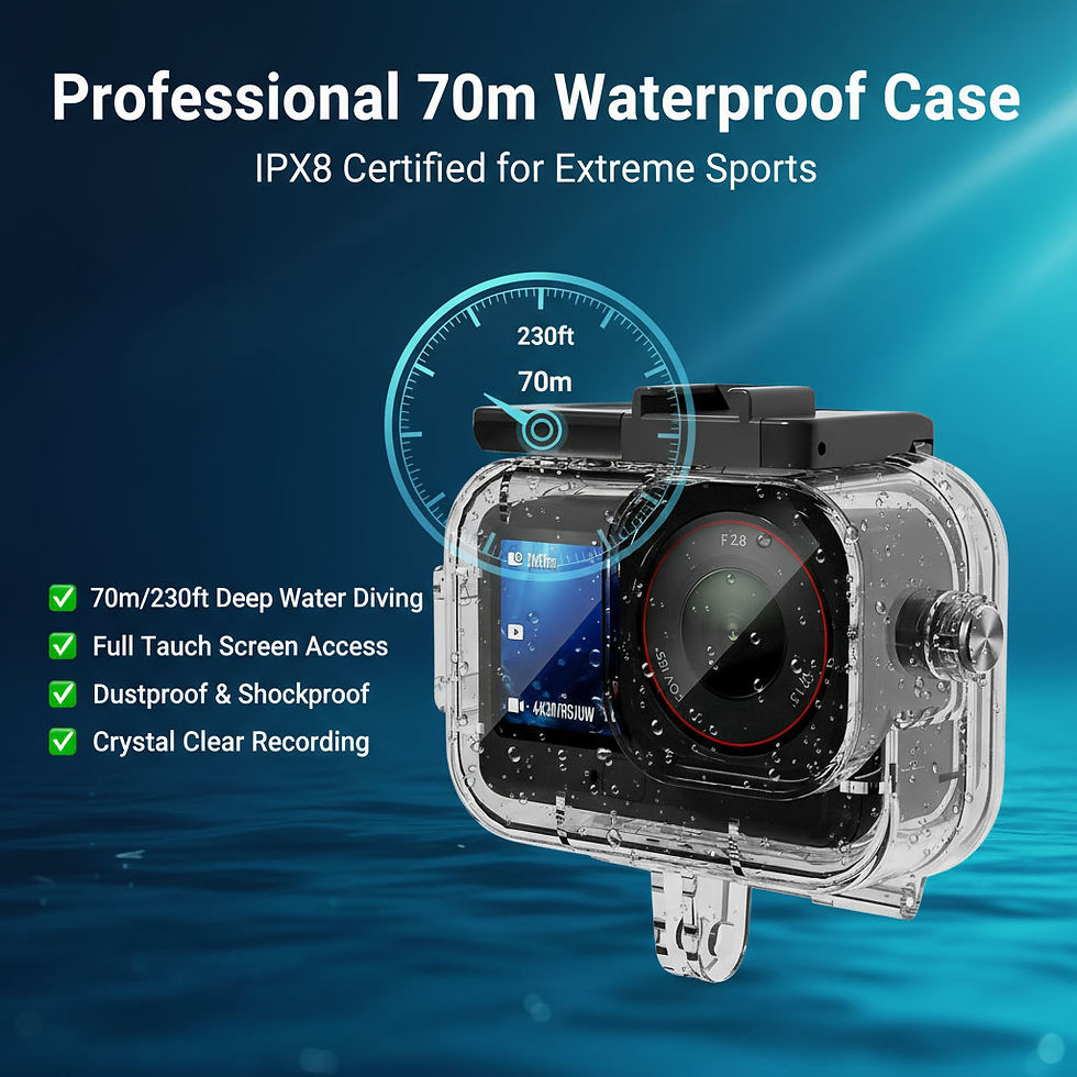 Thumbnail: Accessories Kit for DJI Osmo Action 6, Waterproof Diving Housing, Tempered Glass