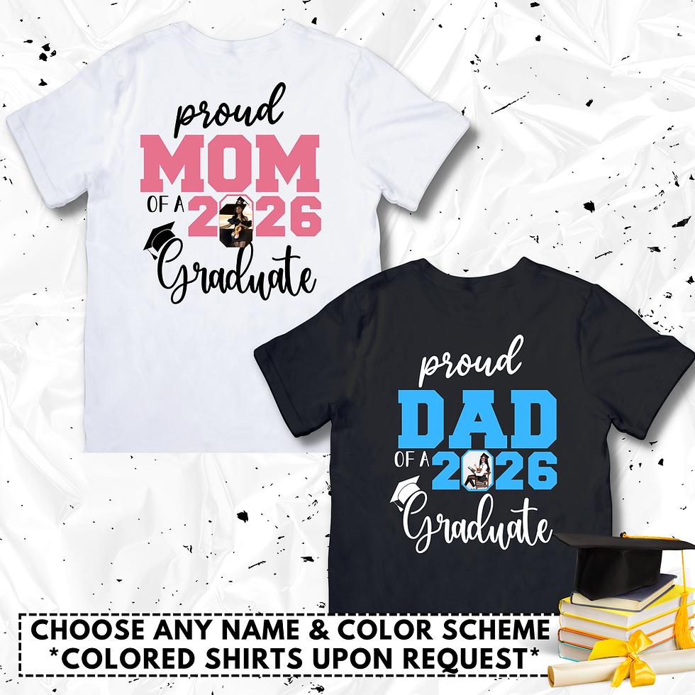 2026 Proud Graduate Single Photo T-Shirt