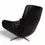 Thumbnail: Carl Straub black leather lounge chair, 1960