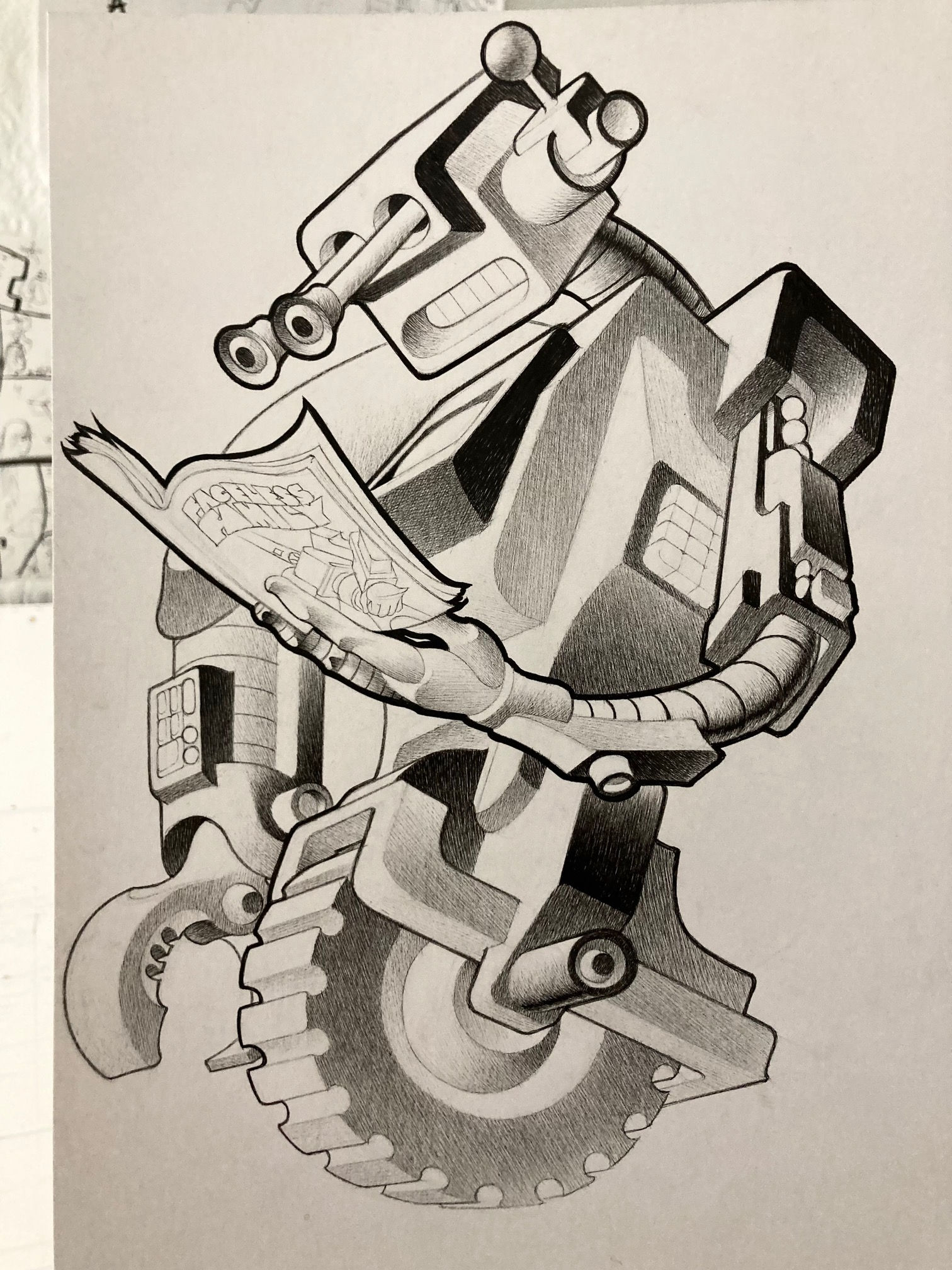 Oni Press Robot Cartoon #1 (Original Art)
