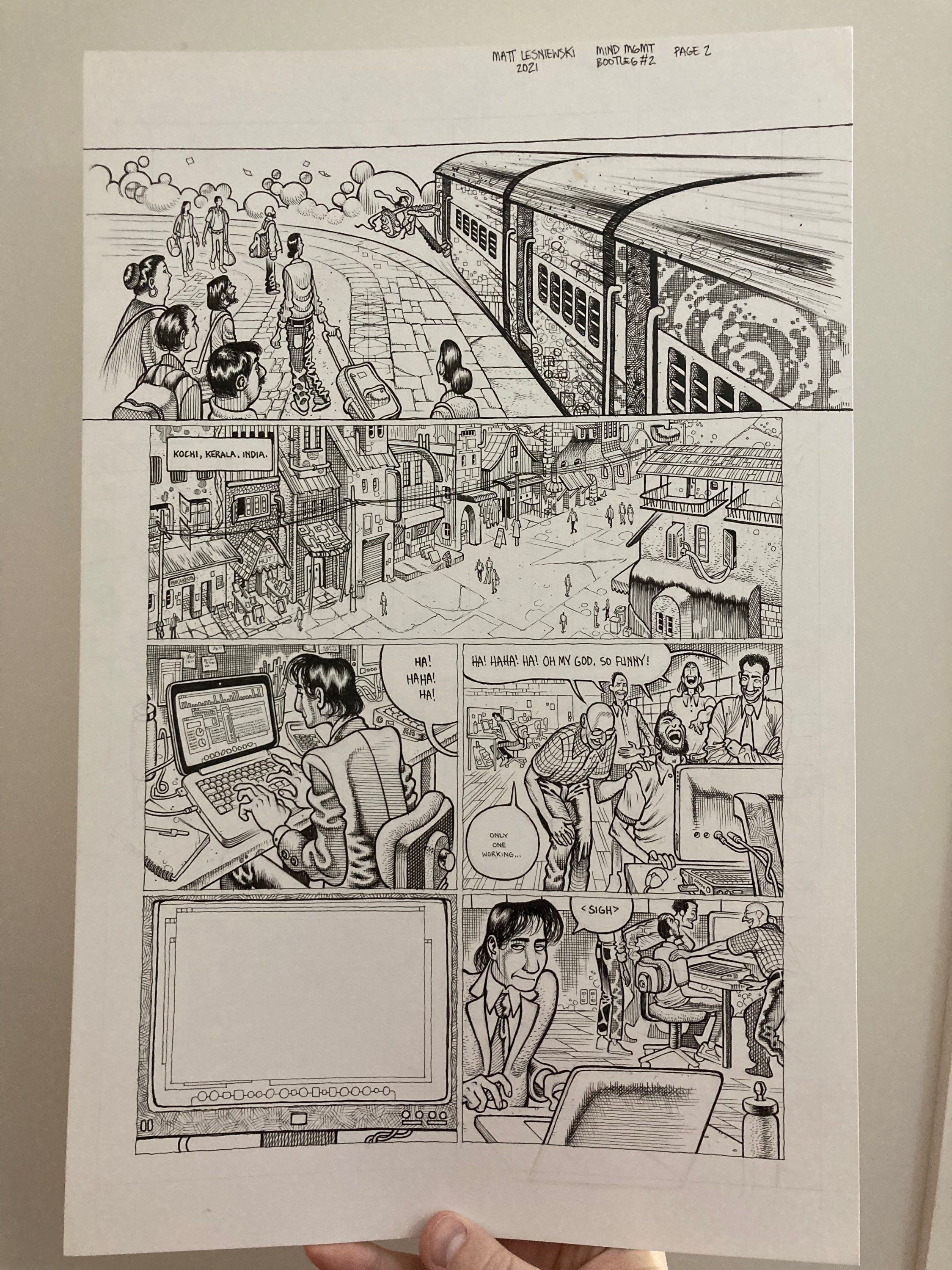 Mind MGMT Bootleg Page 2 Original Art