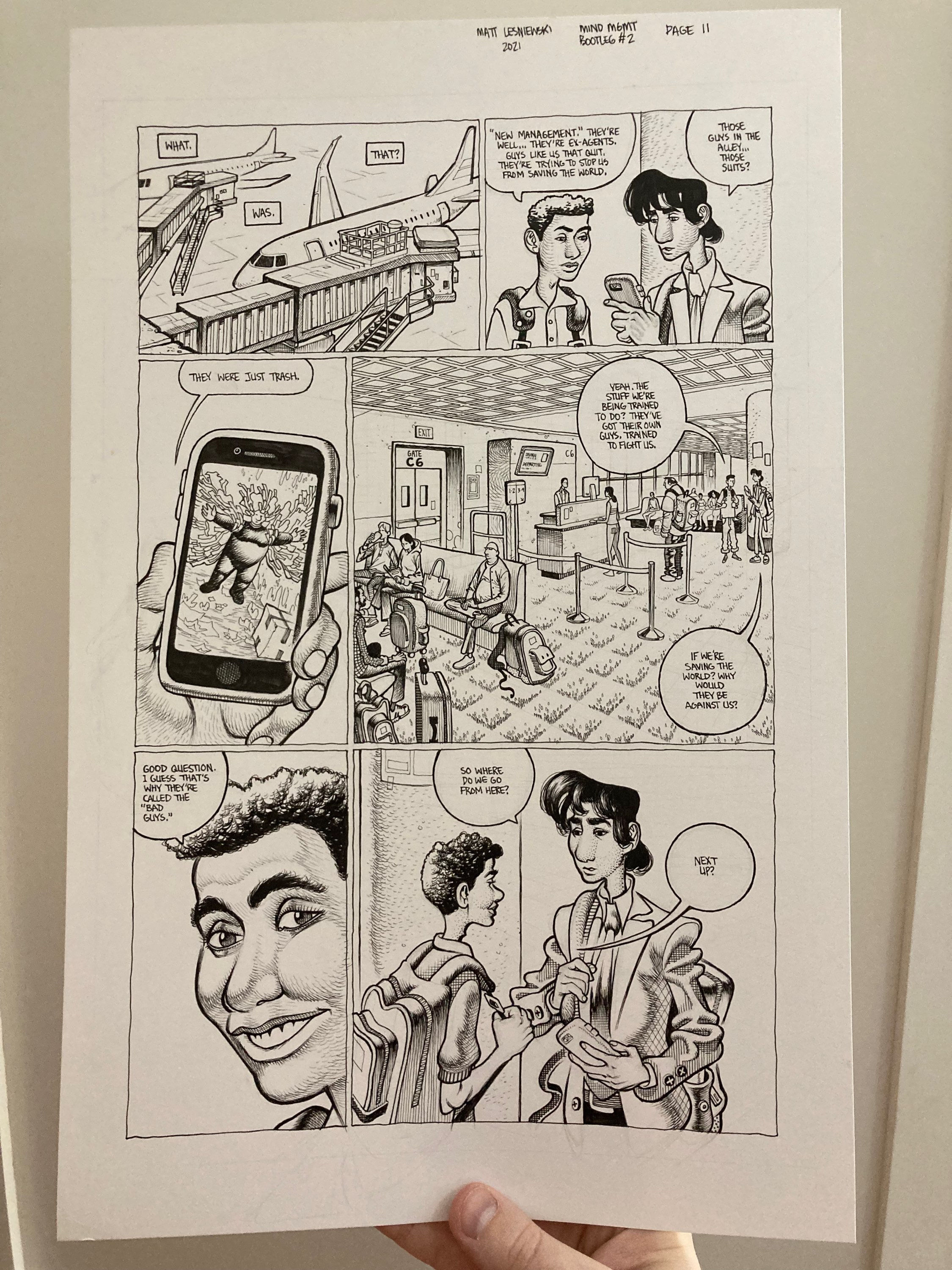 Mind MGMT Bootleg Page 11 Original Art
