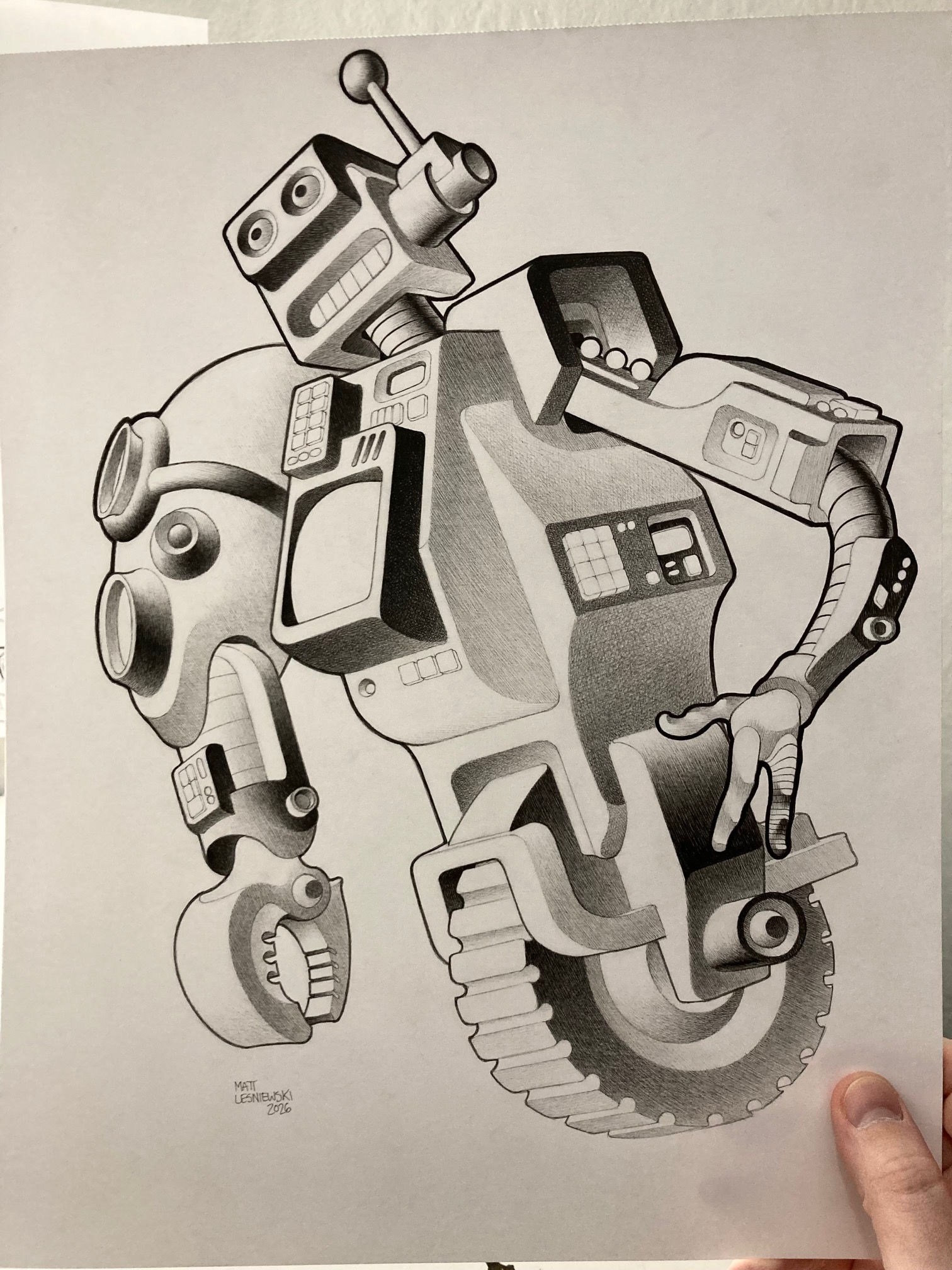 Oni Press Robot Design (Original Art)