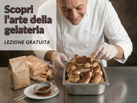 Vuoi entrare nel mondo della gelateria? Lezione gratuita online sull'arte del gelato