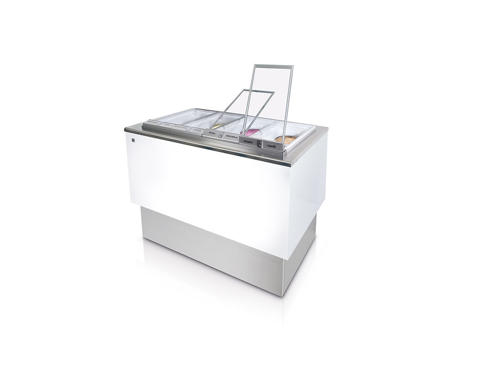 Banco pozzetti per gelati o granite fast 8 fori