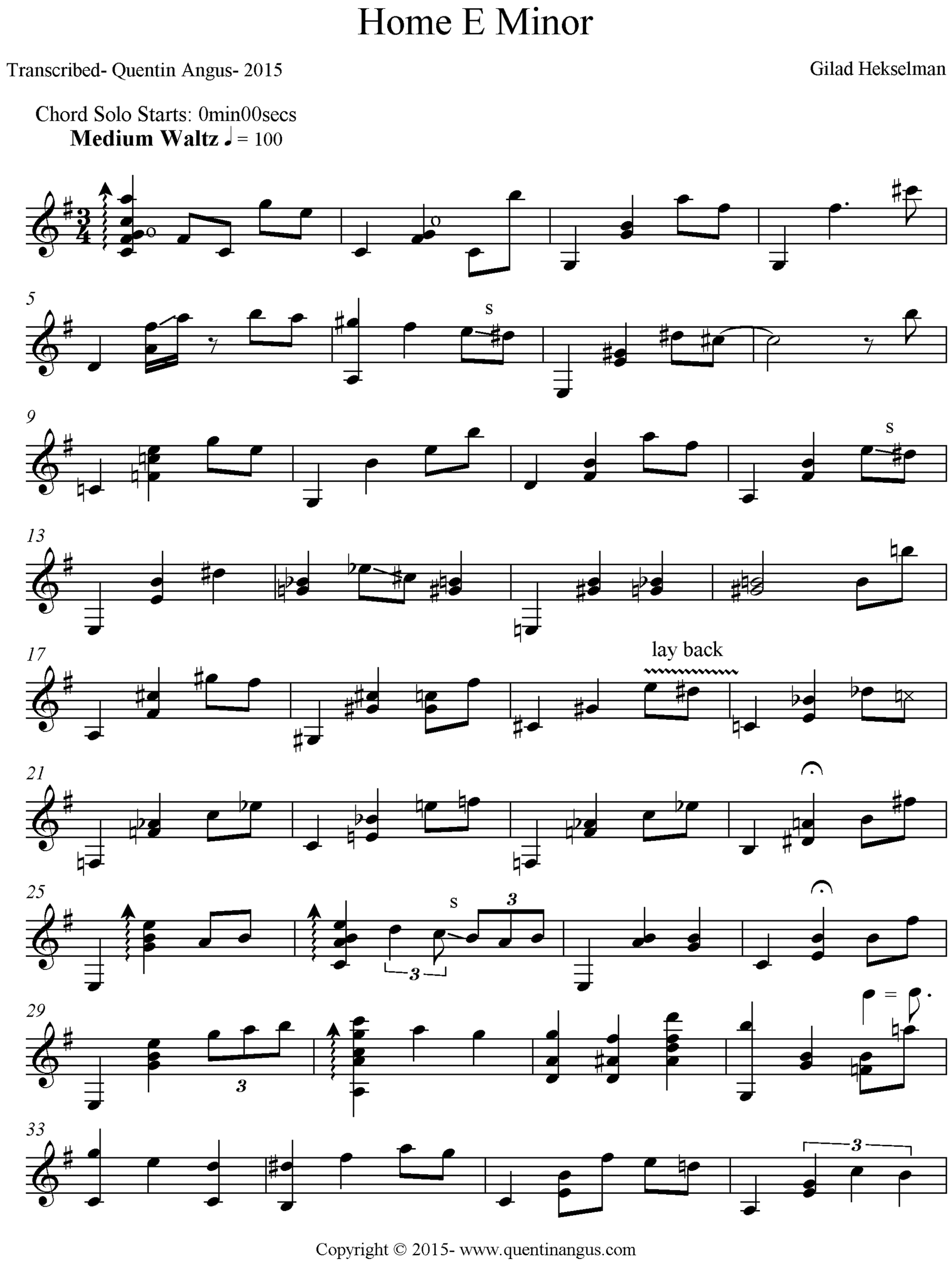 Home E Minor (Homes)