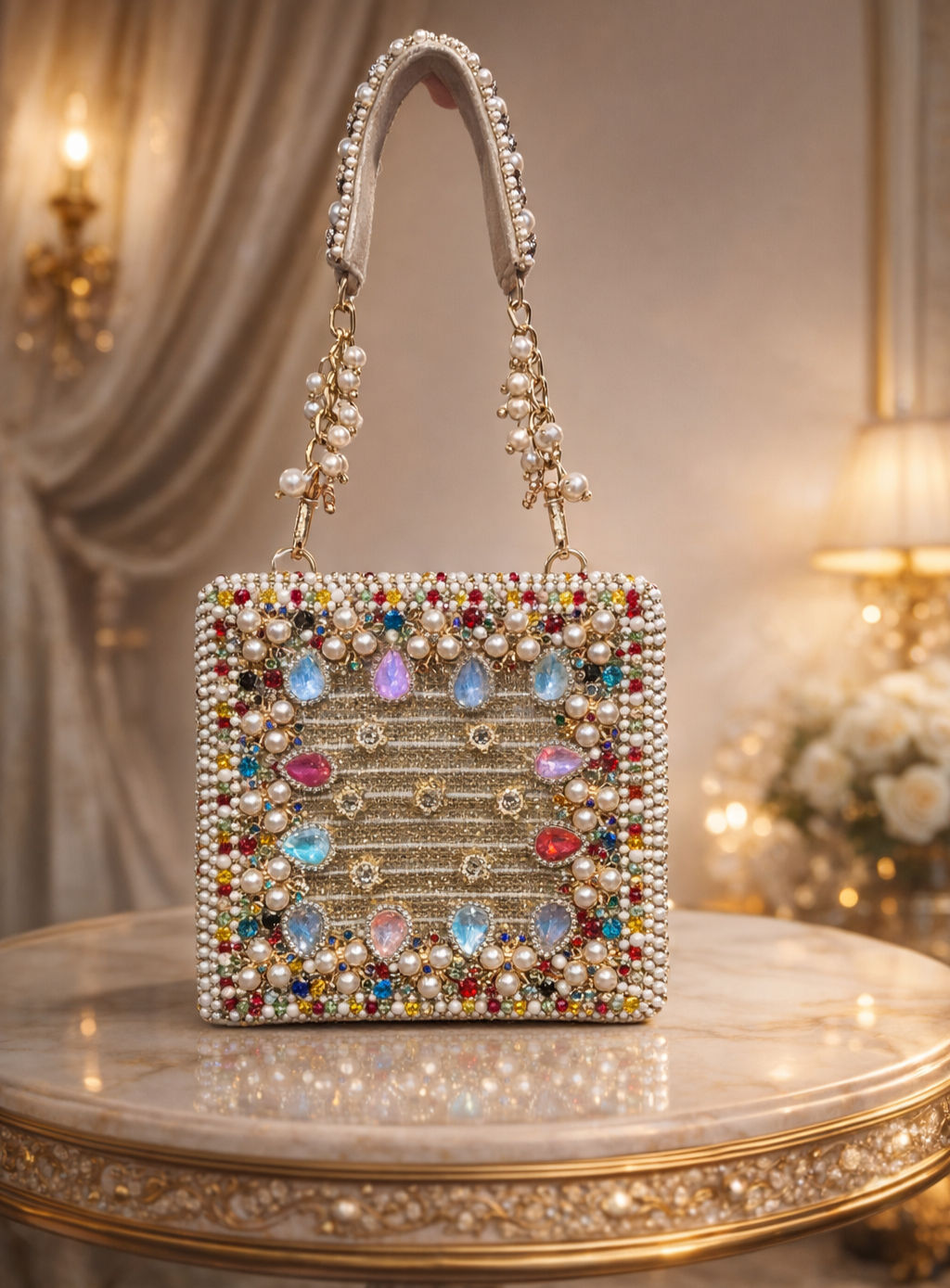 Pearl Blossom Clutch
