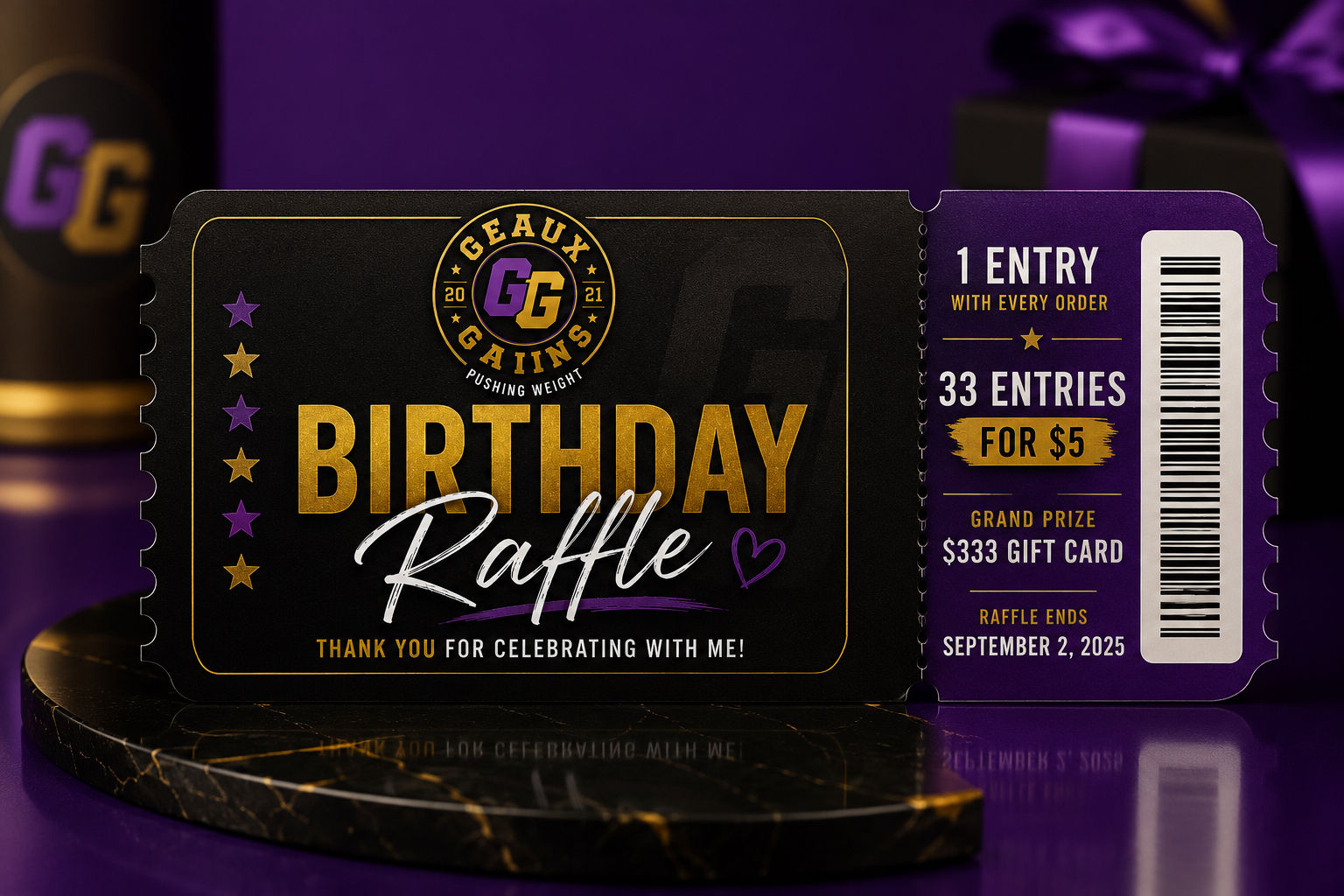 33 Raffle Entries