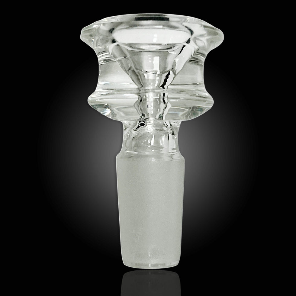 GLASS BOWL 14MM HV ROUND MALE