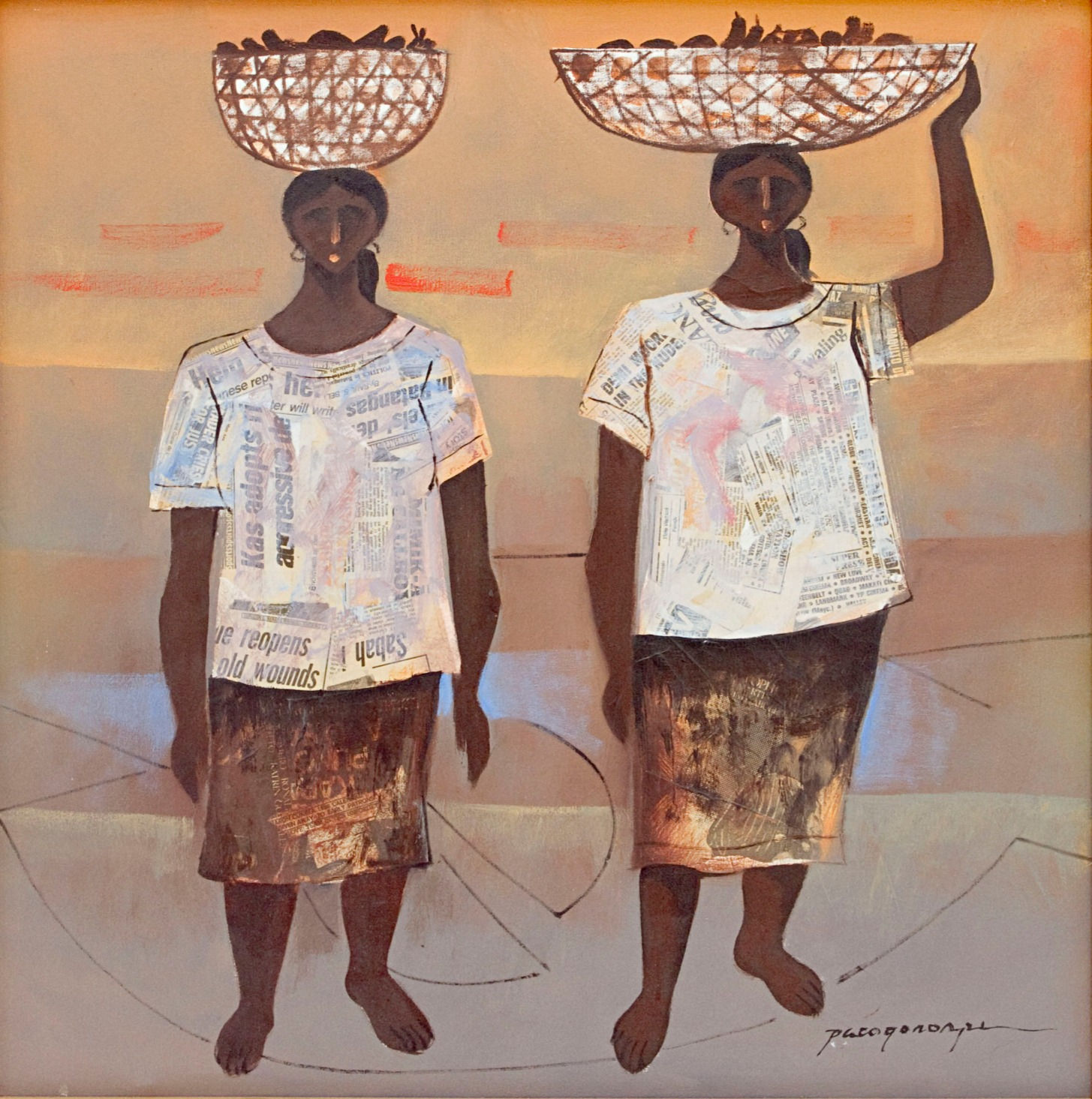 Ladies with Newspaper - Francisco "Paco" Gorospe