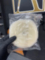 rupes wool pad for heavy cutting with absoute upper cut or half cut