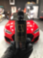audi with ballistic coating